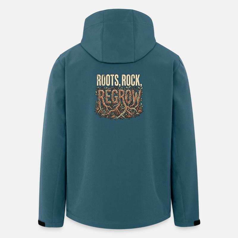 Roots Rock Dub - Recycelte Männer Softshell-Jacke von Stanley/Stella - Dunkles Petrol