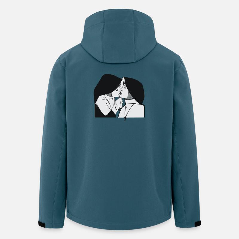 forbidden love - Recycelte Männer Softshell-Jacke von Stanley/Stella - Dunkles Petrol