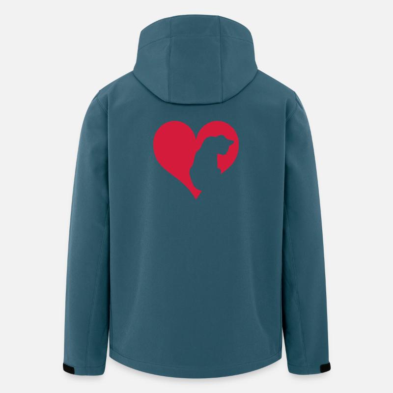 Katze - Recycelte Männer Softshell-Jacke von Stanley/Stella - Dunkles Petrol