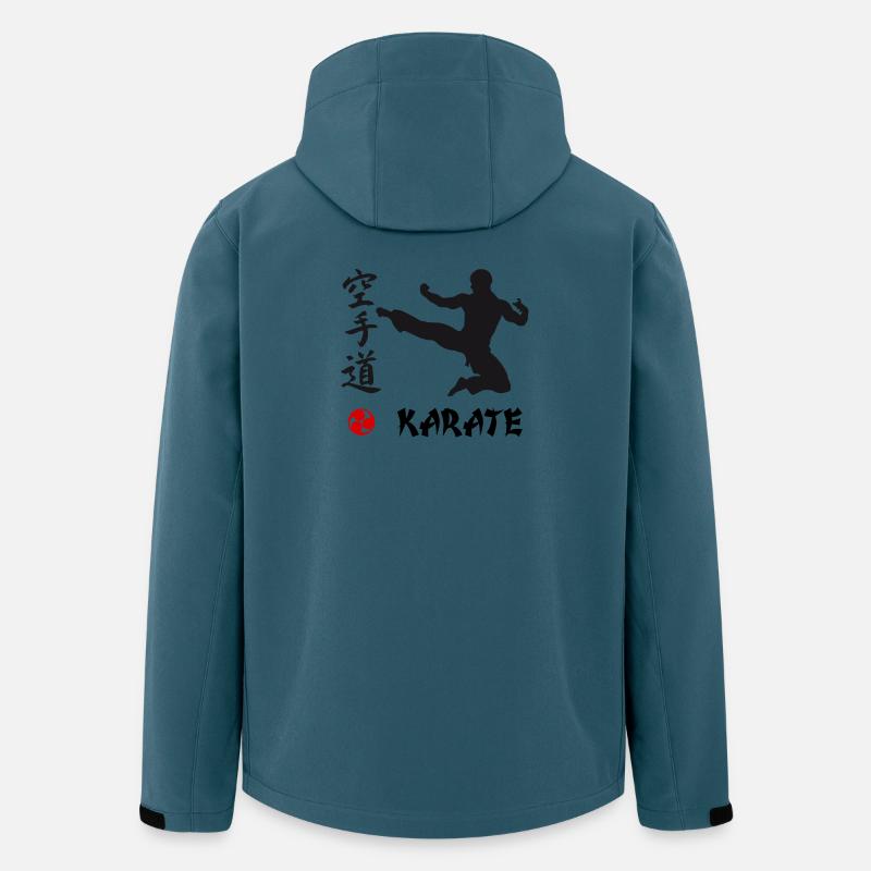 Karate schwarz - Recycelte Männer Softshell-Jacke von Stanley/Stella - Dunkles Petrol