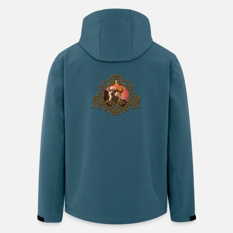 und das niedliche Rehkitz - Recycelte Männer Softshell-Jacke von Stanley/Stella - Dunkles Petrol