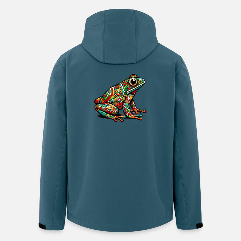 Frosch - Recycelte Männer Softshell-Jacke von Stanley/Stella - Dunkles Petrol