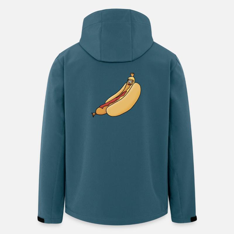 Bockwurst détendu en chignon - Veste softshell homme en polyester recyclé Stanley/Stella - bleu pétrole foncé