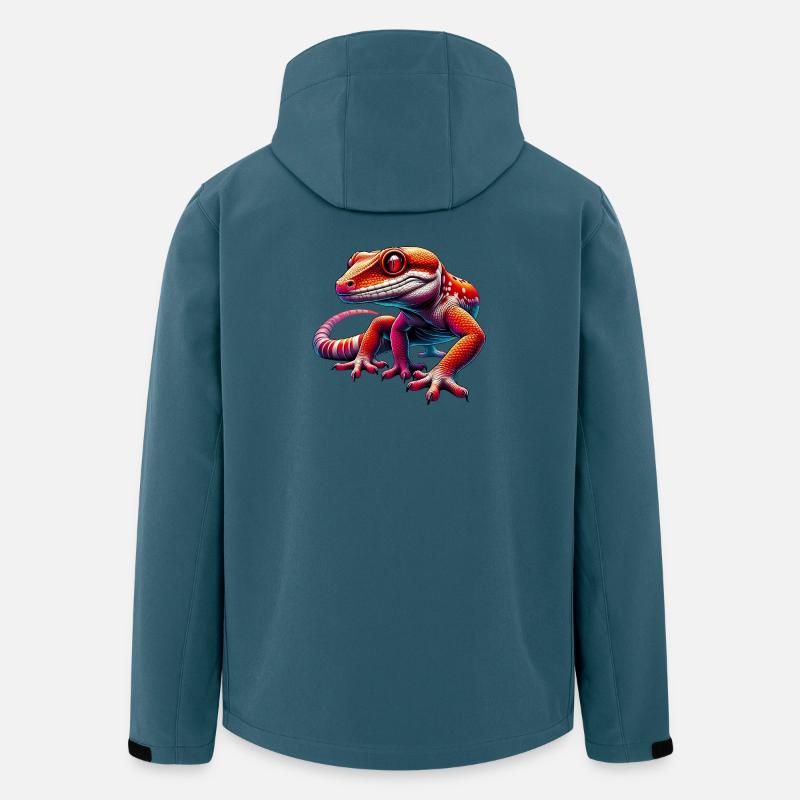 Gecko - Veste softshell homme en polyester recyclé Stanley/Stella - bleu pétrole foncé