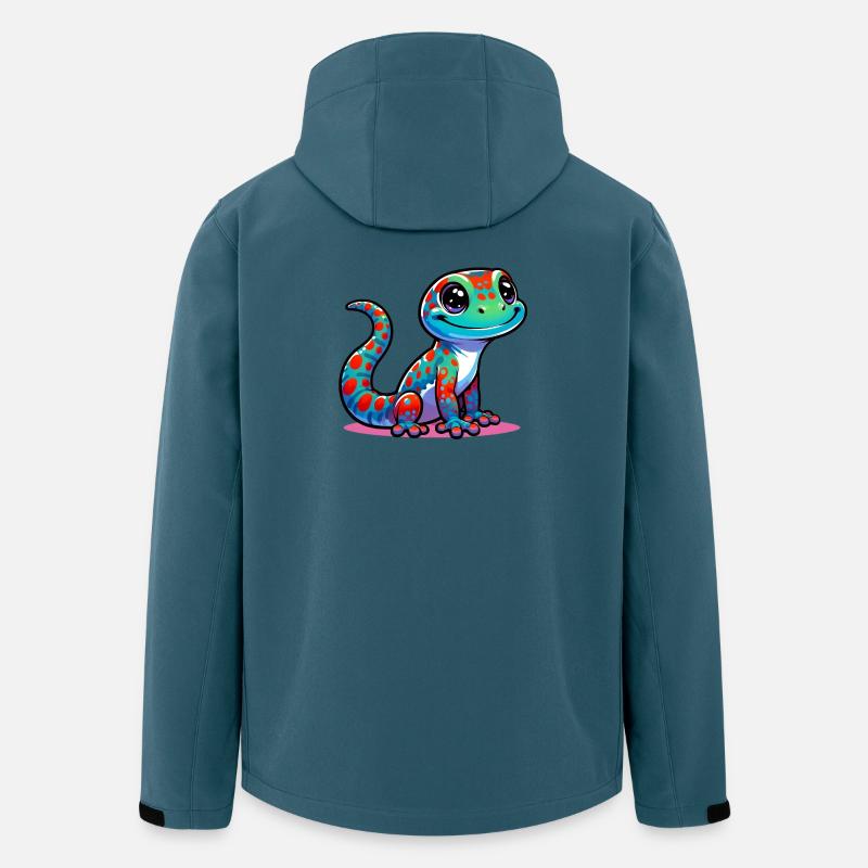 Gecko - Recycelte Männer Softshell-Jacke von Stanley/Stella - Dunkles Petrol