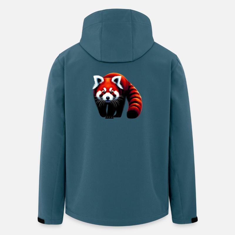 Roter Panda - Recycelte Männer Softshell-Jacke von Stanley/Stella - Dunkles Petrol