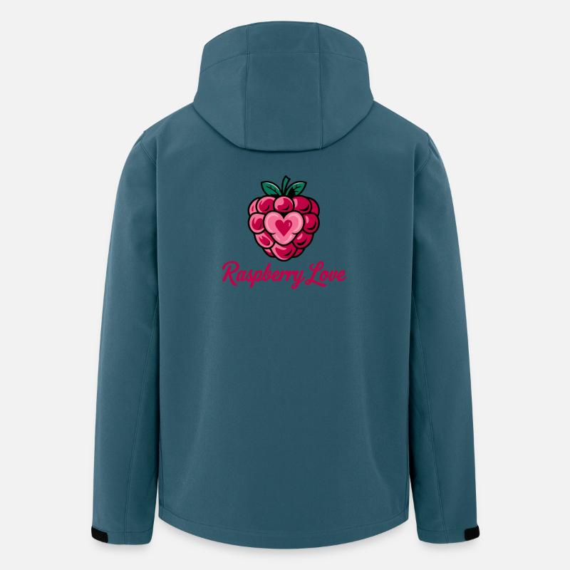 Kirschherz Umarmung Illustration - Recycelte Männer Softshell-Jacke von Stanley/Stella - Dunkles Petrol