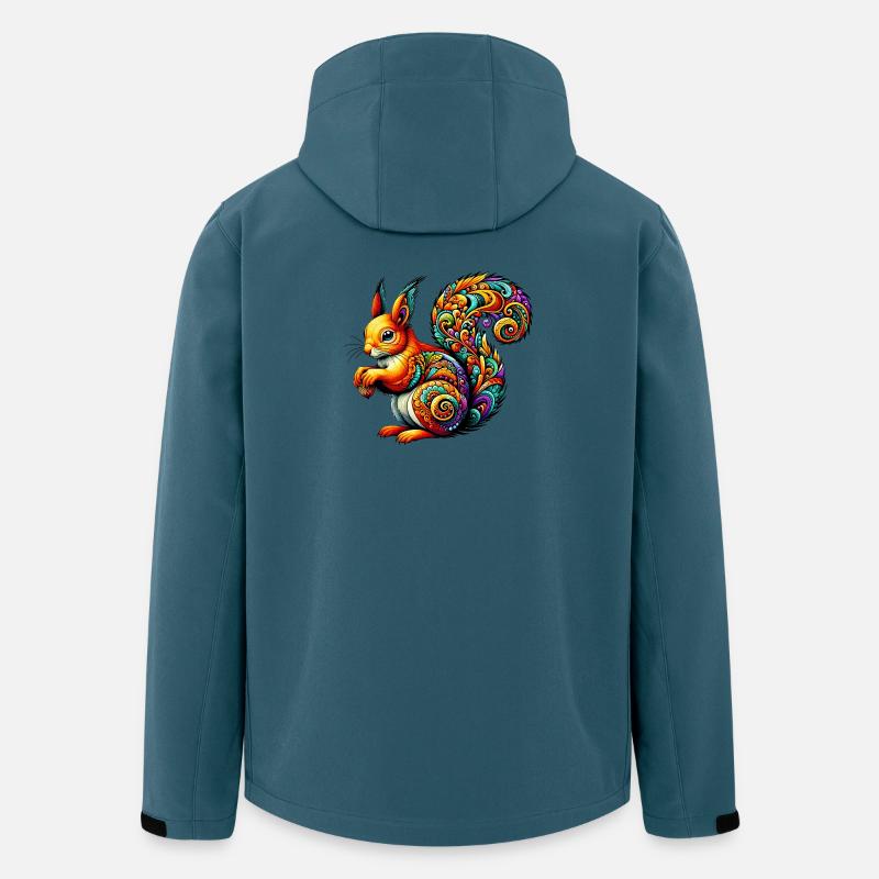Eichhörnchen - Recycelte Männer Softshell-Jacke von Stanley/Stella - Dunkles Petrol