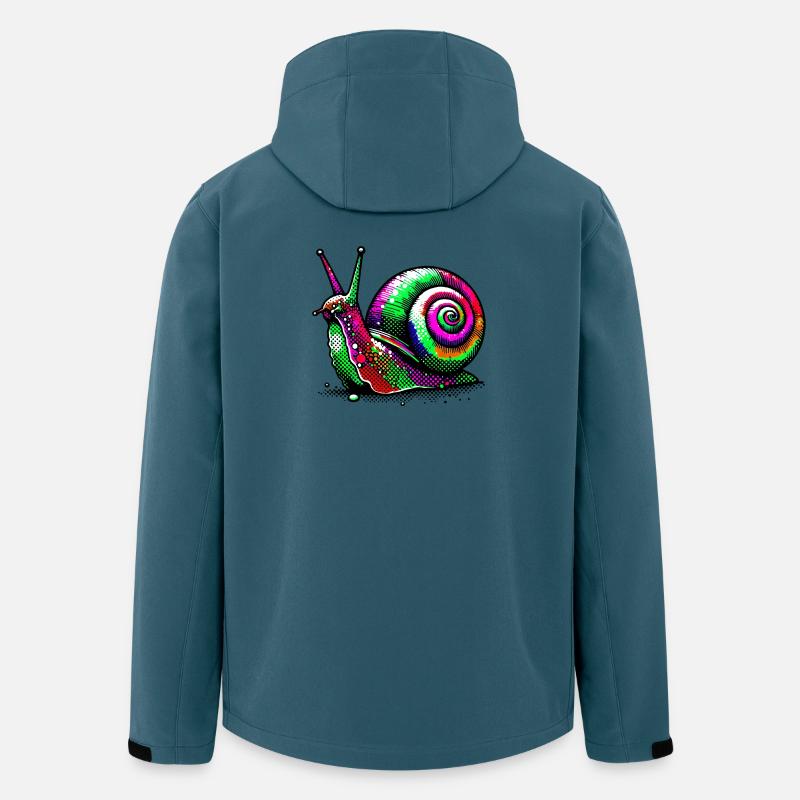 Schnecke - Recycelte Männer Softshell-Jacke von Stanley/Stella - Dunkles Petrol