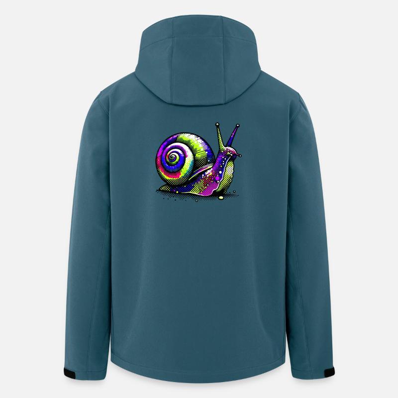 Schnecke - Recycelte Männer Softshell-Jacke von Stanley/Stella - Dunkles Petrol