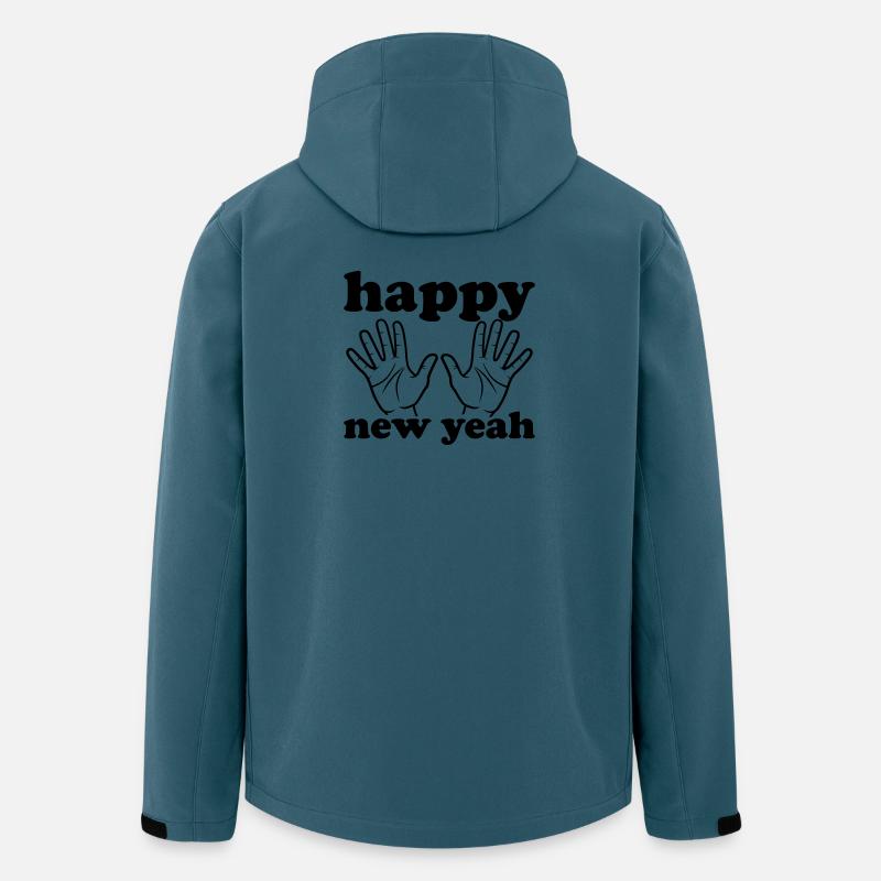 Happy new yeah - Recycelte Männer Softshell-Jacke von Stanley/Stella - Dunkles Petrol