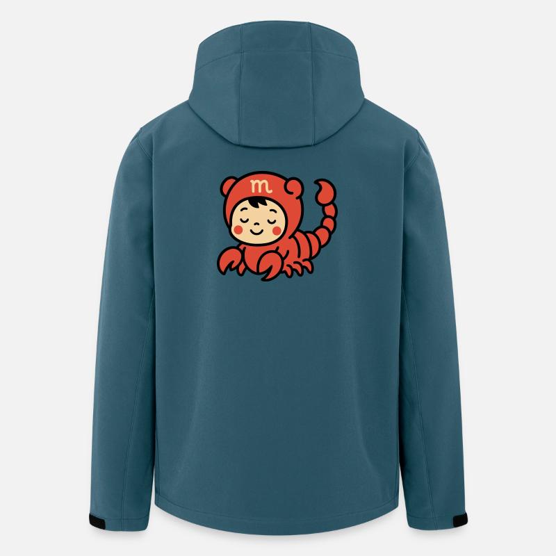 Cute Astro Skorpion Sternzeichen - Recycelte Männer Softshell-Jacke von Stanley/Stella - Dunkles Petrol