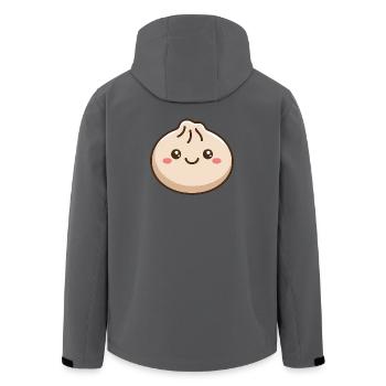 Adorable Dumpling Kawaii Food - Men’s Recycled Softshell Jacket by Stanley/Stella - stargazer - Back - AI Model Male 185 light (185cm)