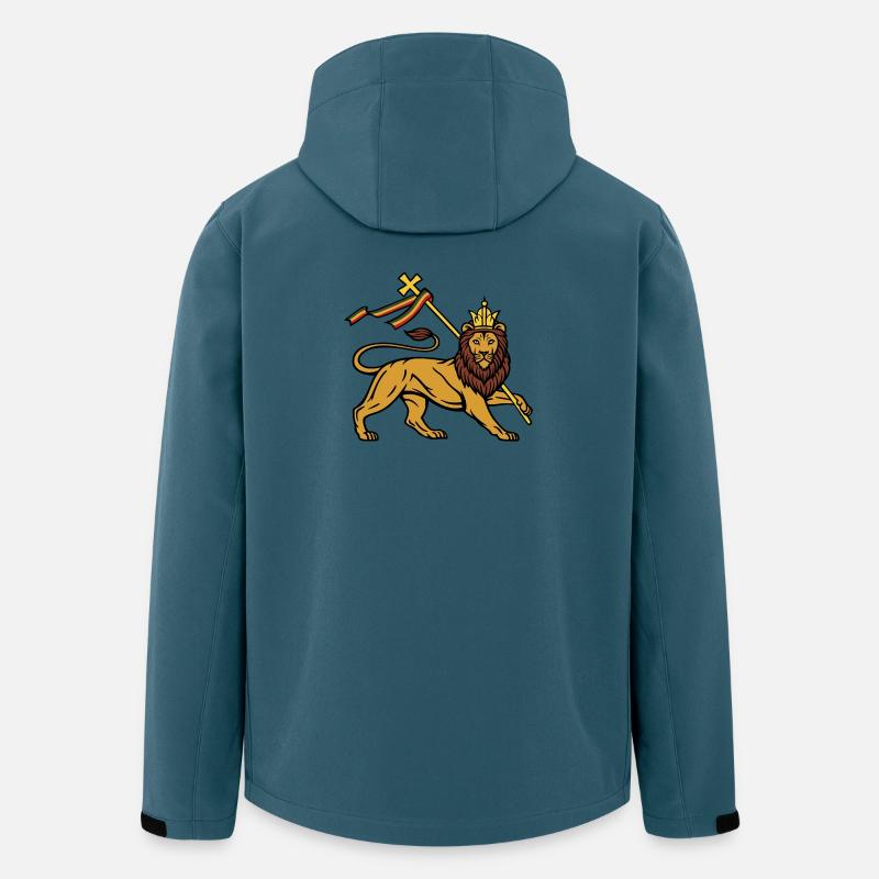 Löwe von Juda - Recycelte Männer Softshell-Jacke von Stanley/Stella - Dunkles Petrol