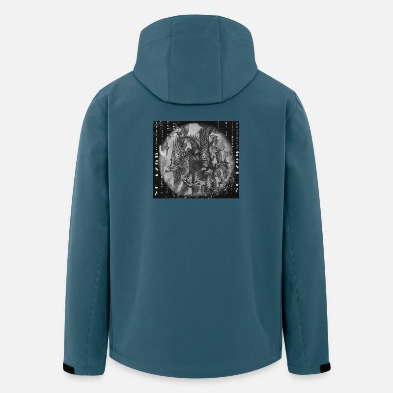 Vögel - Recycelte Männer Softshell-Jacke von Stanley/Stella - Dunkles Petrol