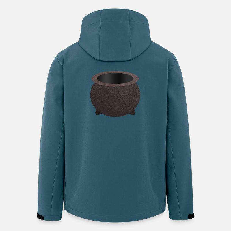 Texturierter Nachtkessel - Recycelte Männer Softshell-Jacke von Stanley/Stella - Dunkles Petrol