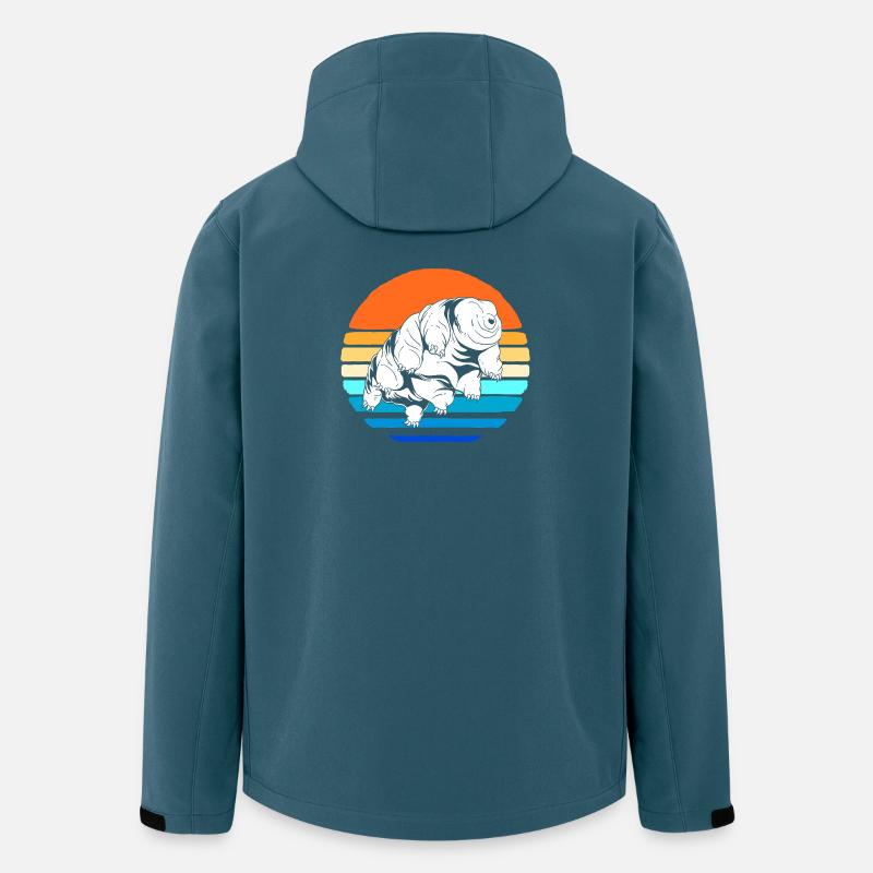 Tardigrade Tardigrades Bärtierchen Wasserbär - Recycelte Männer Softshell-Jacke von Stanley/Stella - Dunkles Petrol