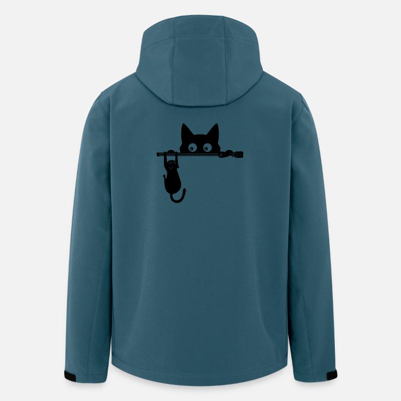 Kitty die Katze – Katzenliebhaber-Geschenk - Recycelte Männer Softshell-Jacke von Stanley/Stella - Dunkles Petrol