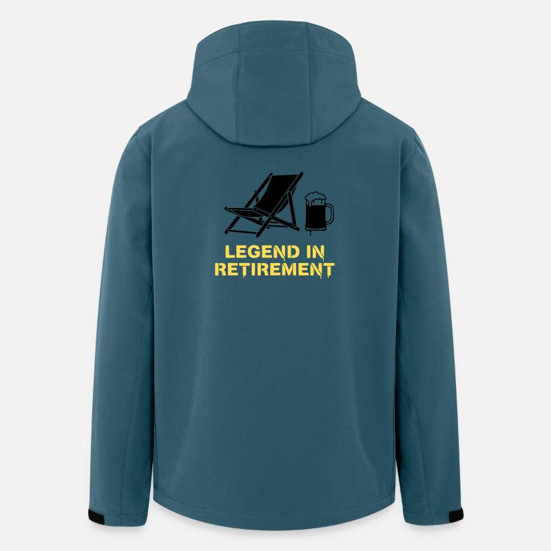 Retired Legend Rente Liegestuhl - Recycelte Männer Softshell-Jacke von Stanley/Stella - Dunkles Petrol