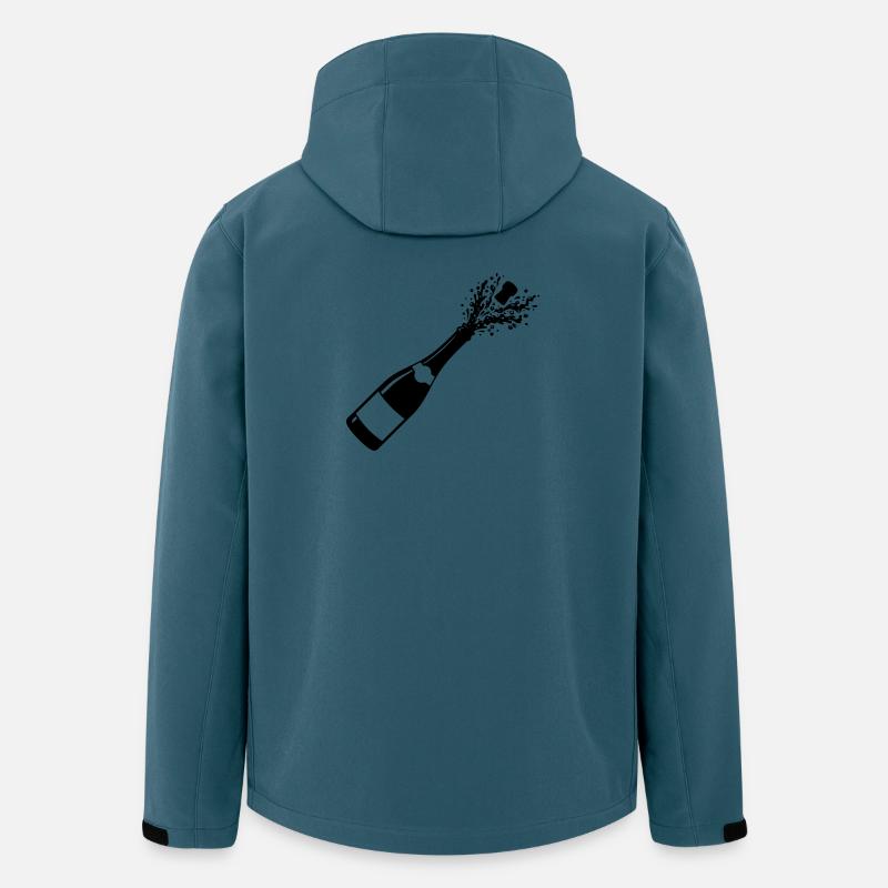 Sparkling Bottle Pop Silhouette - Men’s Recycled Softshell Jacket by Stanley/Stella - stargazer