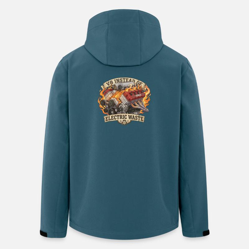 V8 Statt EV – Electric Waste - Recycelte Männer Softshell-Jacke von Stanley/Stella - Dunkles Petrol