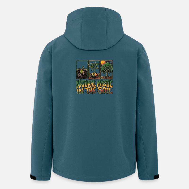 Mystic Reggae Soil - Recycelte Männer Softshell-Jacke von Stanley/Stella - Dunkles Petrol