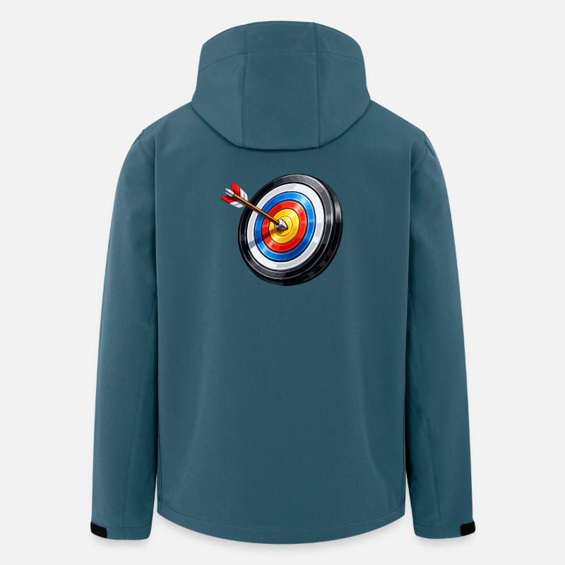 Vivid Bullseye Target Burst - Men’s Recycled Softshell Jacket by Stanley/Stella - stargazer