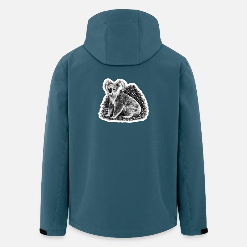 Koala - Recycelte Männer Softshell-Jacke von Stanley/Stella - Dunkles Petrol