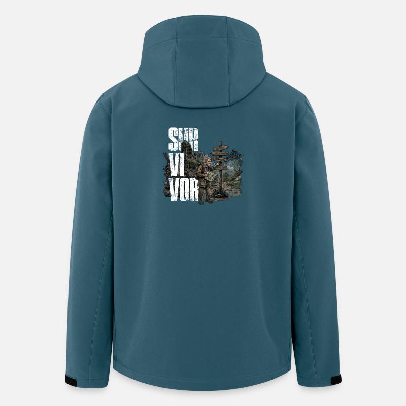 Survivor - Recycelte Männer Softshell-Jacke von Stanley/Stella - Dunkles Petrol