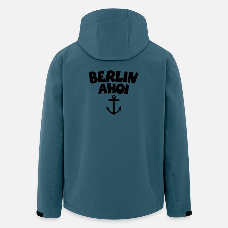 Berlin Ahoi - Recycelte Männer Softshell-Jacke von Stanley/Stella - Dunkles Petrol