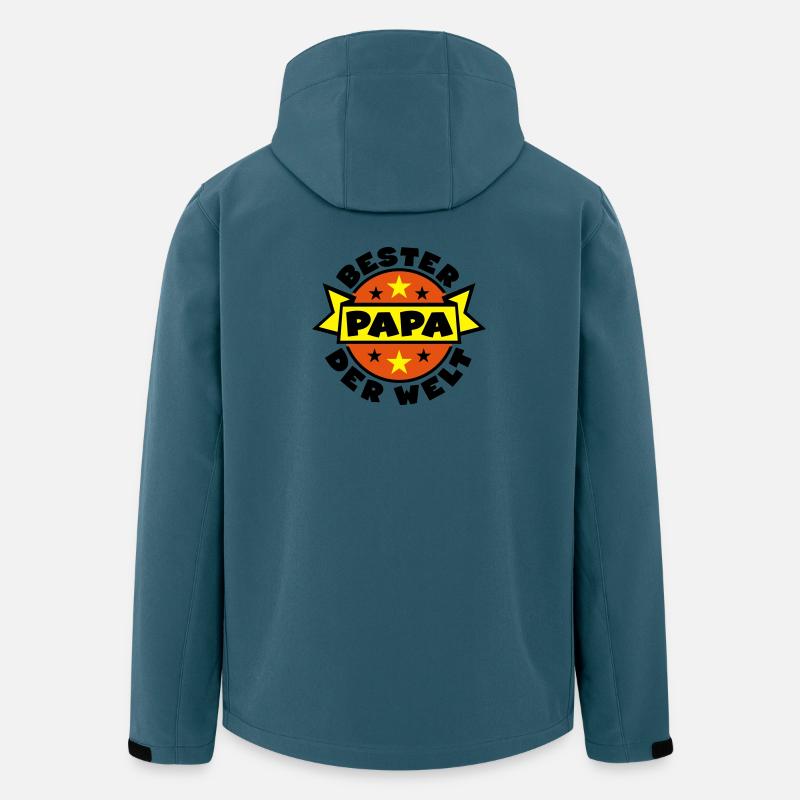 papa vatertag himmelfahrt - Recycelte Männer Softshell-Jacke von Stanley/Stella - Dunkles Petrol