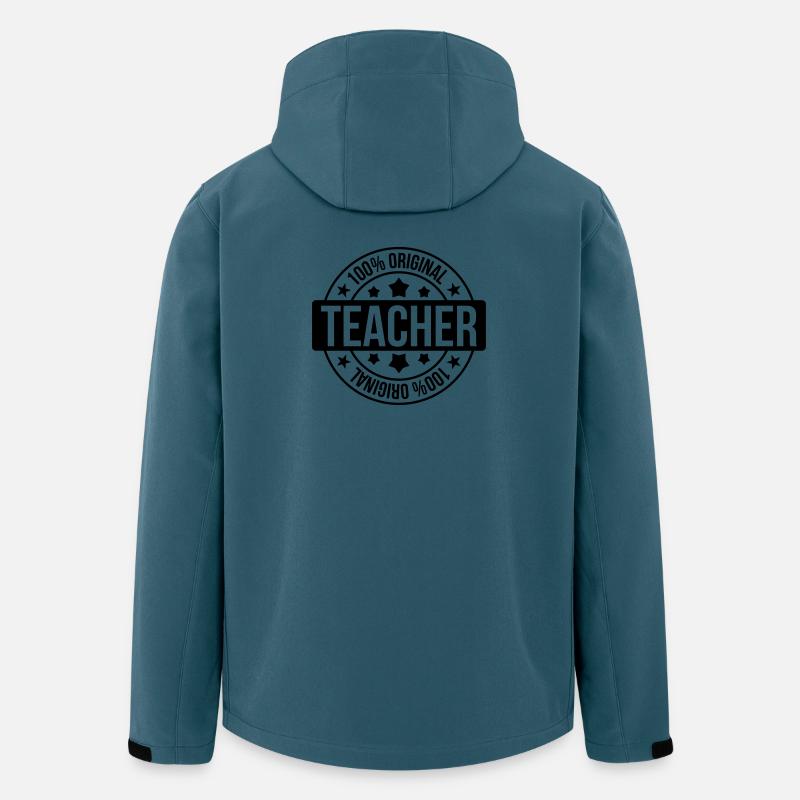 School / Teacher - Recycelte Männer Softshell-Jacke von Stanley/Stella - Dunkles Petrol