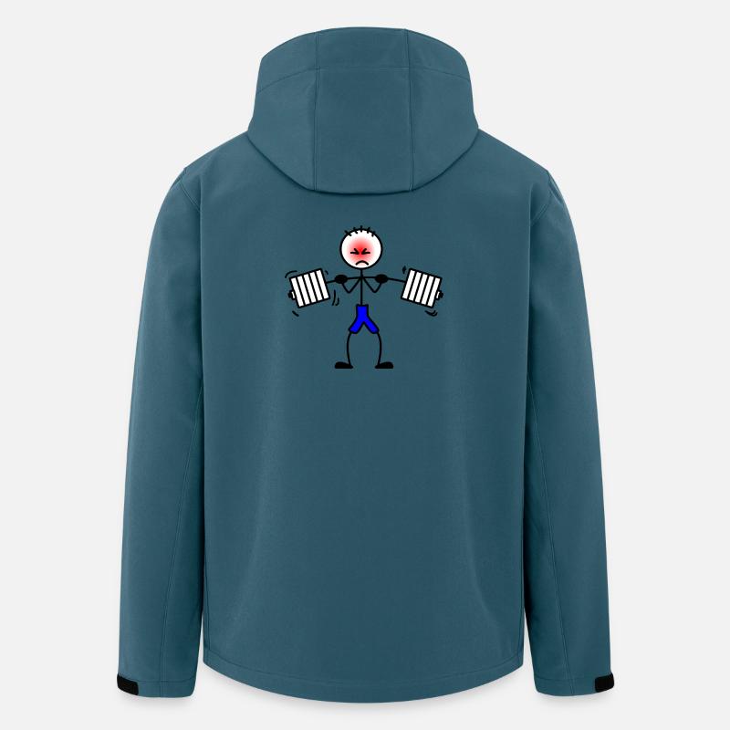 Haltérophile musculation musculation musculation 2 - Veste softshell homme en polyester recyclé Stanley/Stella - bleu pétrole foncé