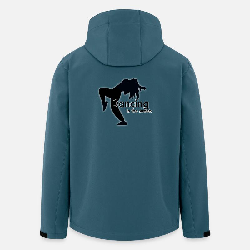 Danser dans les rues - Veste softshell homme en polyester recyclé Stanley/Stella - bleu pétrole foncé