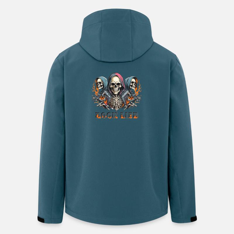 Rock Leben - Recycelte Männer Softshell-Jacke von Stanley/Stella - Dunkles Petrol