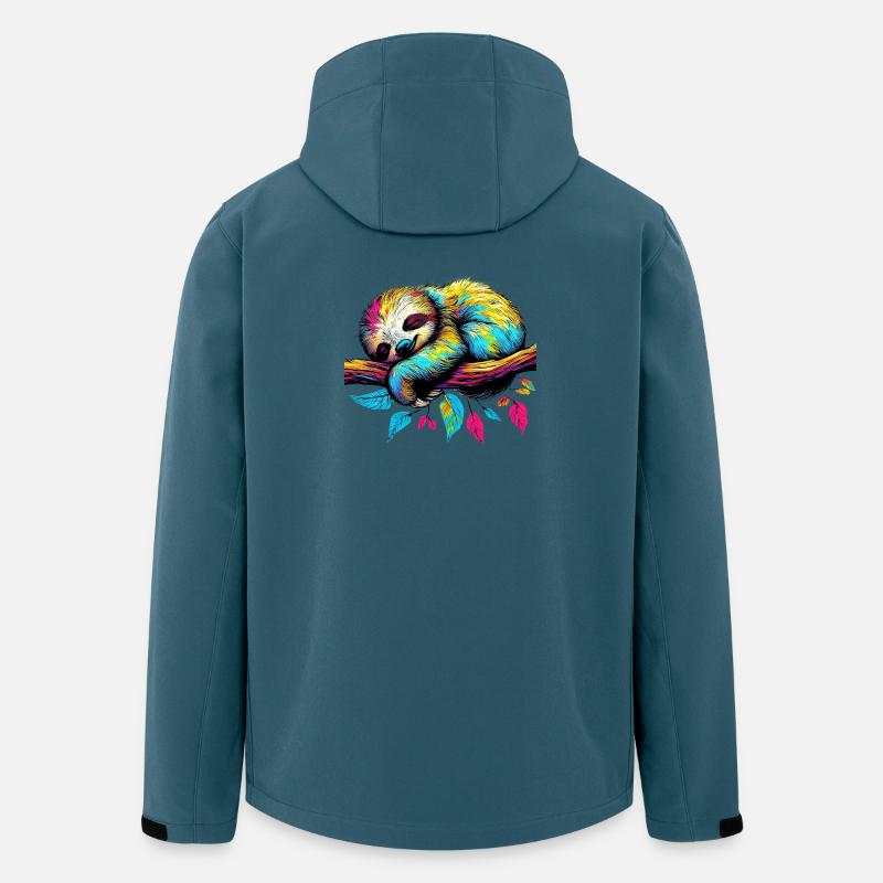 Faultier - Recycelte Männer Softshell-Jacke von Stanley/Stella - Dunkles Petrol