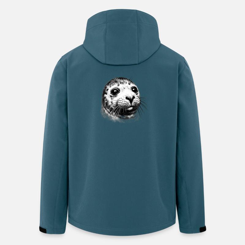 Siegel - Recycelte Männer Softshell-Jacke von Stanley/Stella - Dunkles Petrol