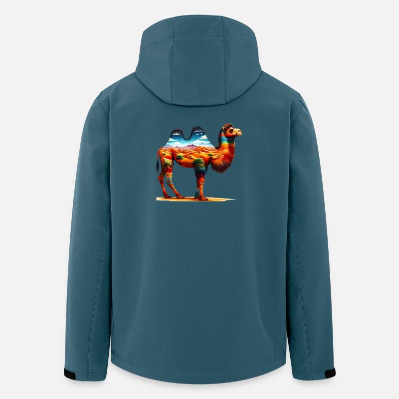 Kamel - Recycelte Männer Softshell-Jacke von Stanley/Stella - Dunkles Petrol