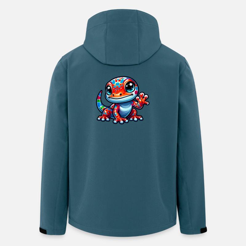 Gecko - Recycelte Männer Softshell-Jacke von Stanley/Stella - Dunkles Petrol