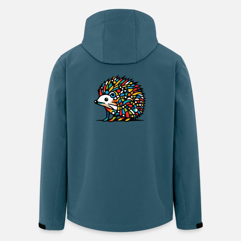 Igel - Recycelte Männer Softshell-Jacke von Stanley/Stella - Dunkles Petrol