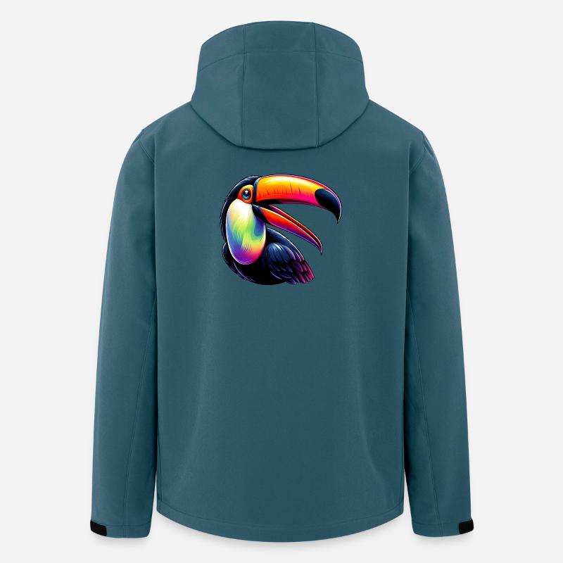 Tukan - Recycelte Männer Softshell-Jacke von Stanley/Stella - Dunkles Petrol