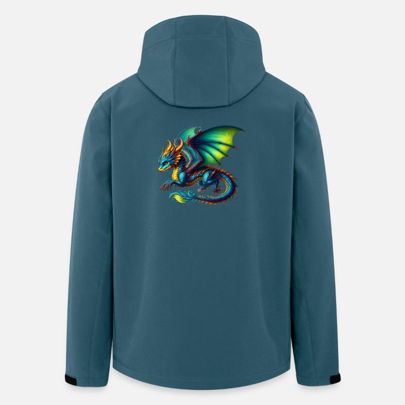 Dragon - Veste softshell homme en polyester recyclé Stanley/Stella - bleu pétrole foncé