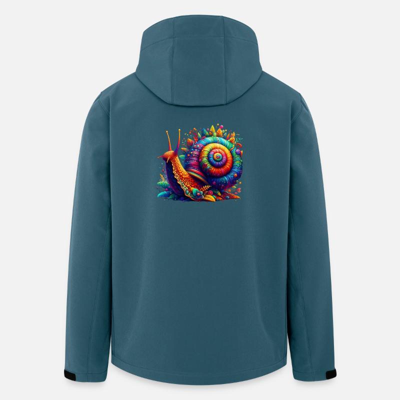 Schnecke - Recycelte Männer Softshell-Jacke von Stanley/Stella - Dunkles Petrol