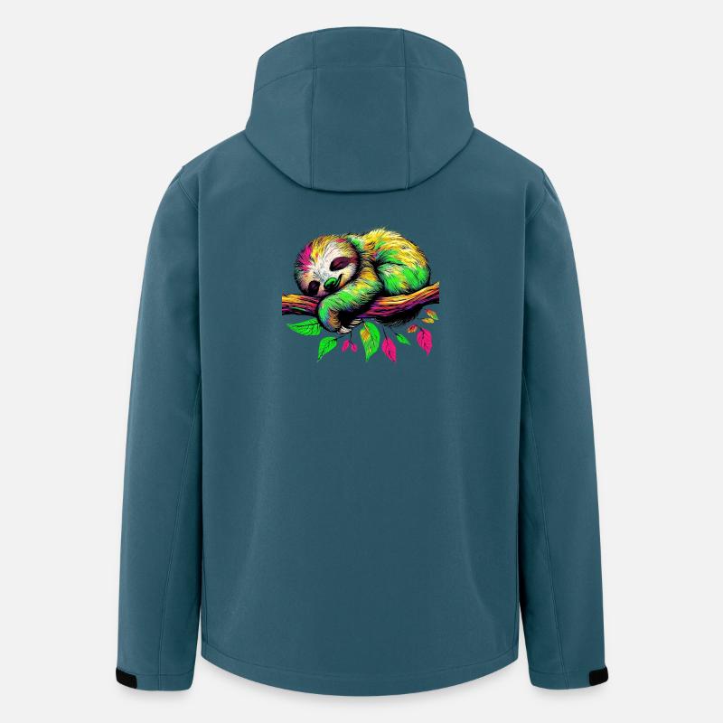 Faultier - Recycelte Männer Softshell-Jacke von Stanley/Stella - Dunkles Petrol