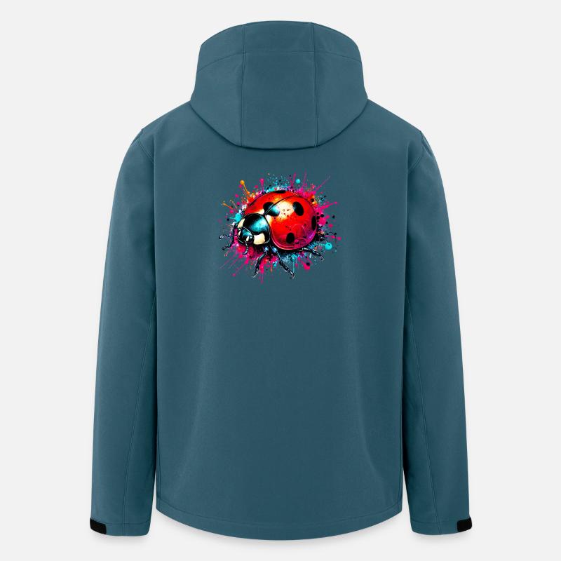 Mariehøne - Stanley/Stella herre softshelljakke i genanvendt polyester - mørk petrol