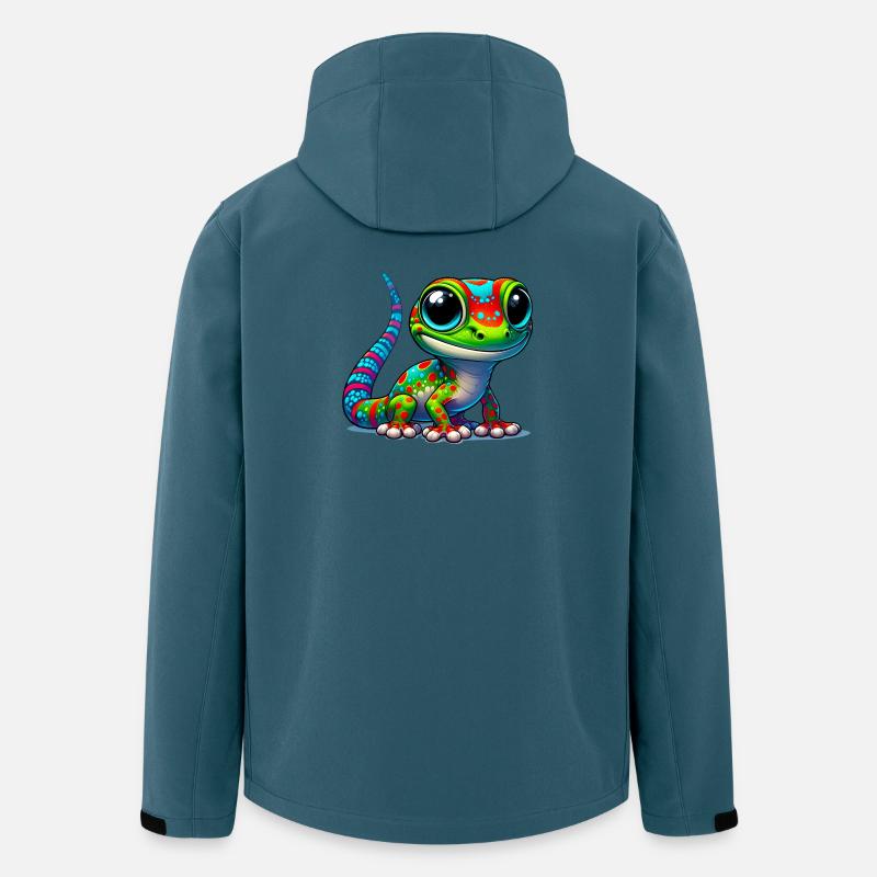 Gecko - Recycelte Männer Softshell-Jacke von Stanley/Stella - Dunkles Petrol
