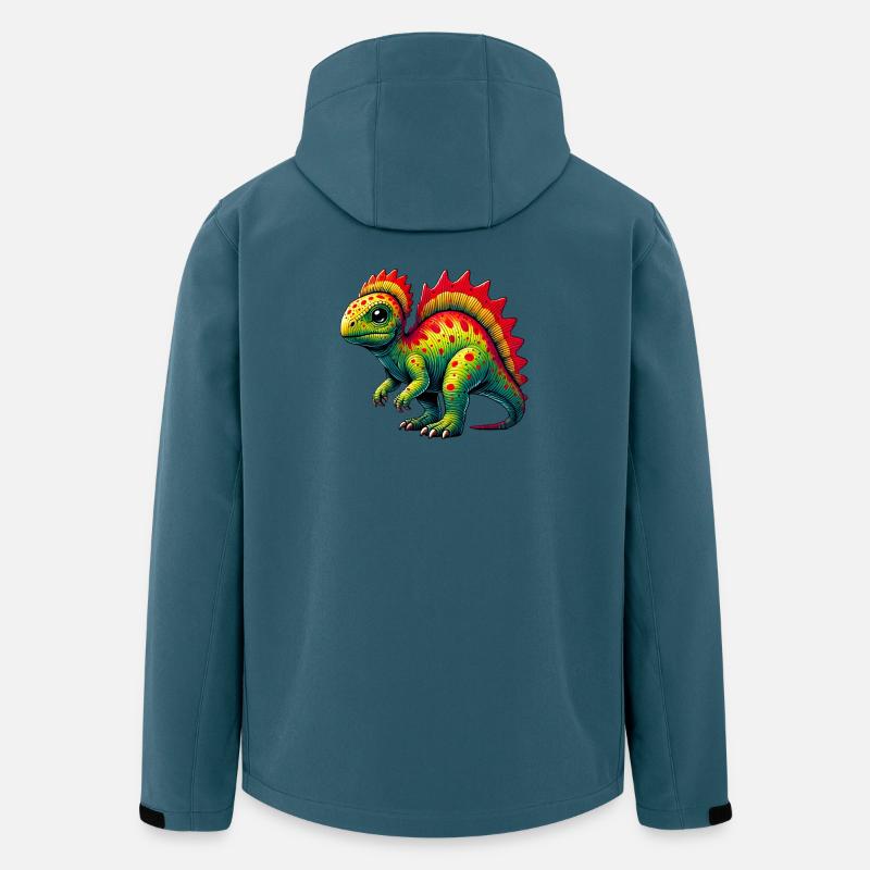Dinosaurier - Recycelte Männer Softshell-Jacke von Stanley/Stella - Dunkles Petrol