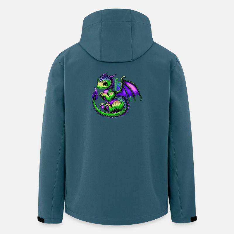 Dragon - Veste softshell homme en polyester recyclé Stanley/Stella - bleu pétrole foncé