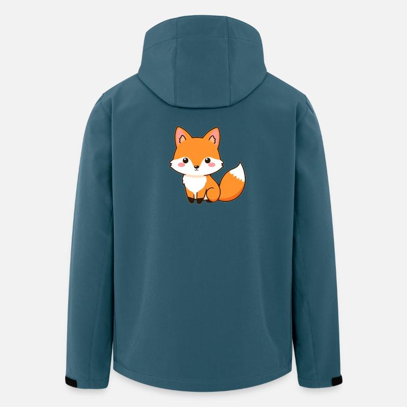 Fuchs - Recycelte Männer Softshell-Jacke von Stanley/Stella - Dunkles Petrol