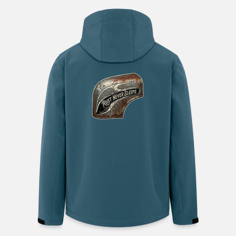 Rost nie schläft Metallkunst - Recycelte Männer Softshell-Jacke von Stanley/Stella - Dunkles Petrol